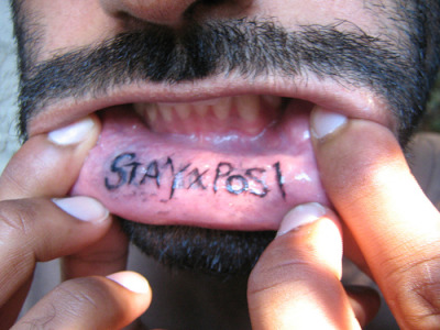  Tattoos on Stay X Posi Lip Tattoo