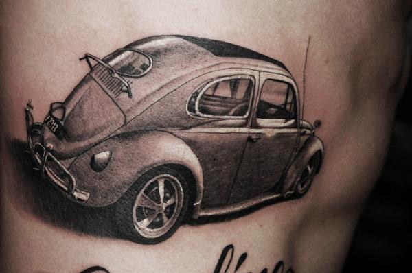 Beetle tattoo by Chris Garver from the telly show Miami Ink Awesome