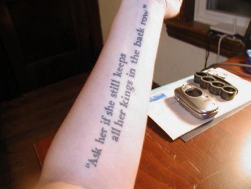 tattoo quote from‚Ä¶.¬† Catcher in the Rye