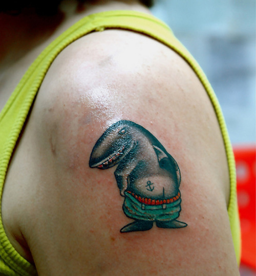 shark tattoo. Cute Shark Tattoo - Instablogs