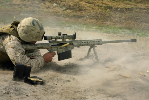 barrett 50 cal. Barrett USMC M82A3 .50 cal