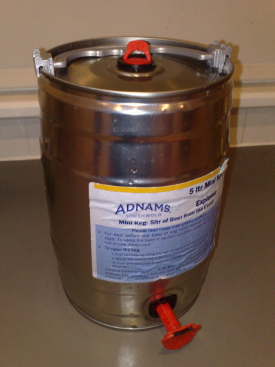 Bought a mini-keg of Adnam&#8217;s finest ale this summer.
