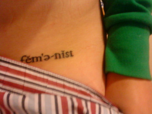 'Feminist' in IPA. First tattoo.
