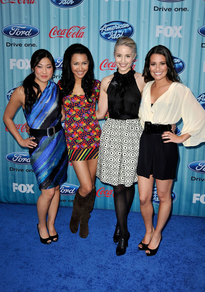 gleeks: The Glee Girls: Jenna Ushkowitz, Naya Rivera, Dianna Agron and Lea