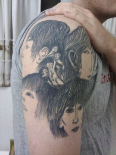 The Beatles Revolver Tattoo. Submitted by Weehands.