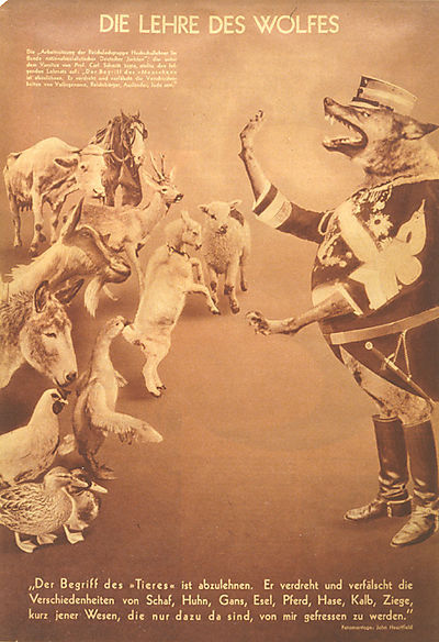 The Teaching of the Wolves — John Heartfield, 1935
