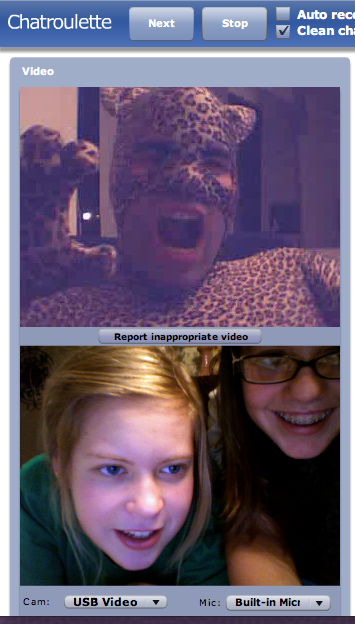 funny chatroulette pictures. on chatroulette today,