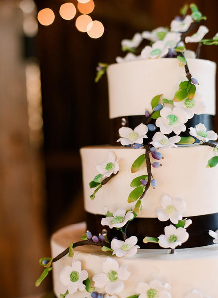 blossomswedding Beautiful Wedding Cake via OnceWed A simple cake