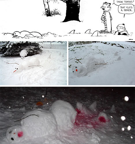 calvin and hobbes snowmen. 38 Snowmen Nightmares: Calvin