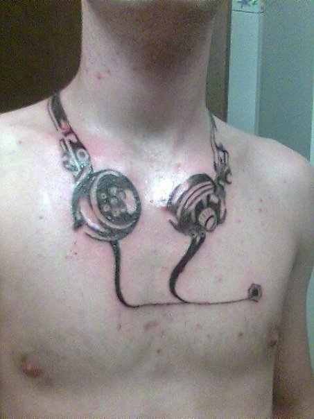 tattoos of music notes. Listen to the music of your