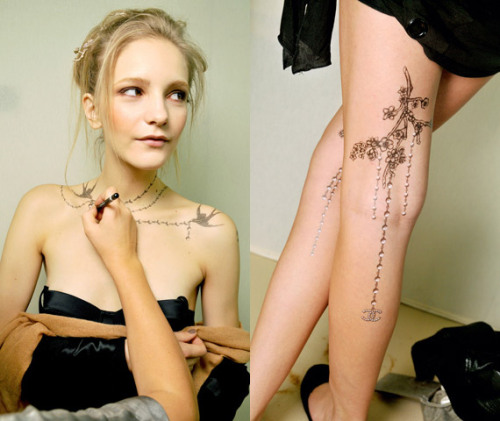 Chanel temporary tattoo extreme pretty I WANT ONE I want to design my