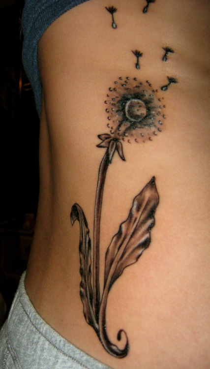 dandelion tattoo. a dandelion. the meaning to me