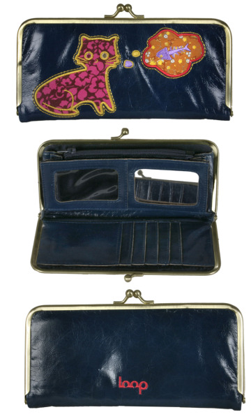 Cat And Fish Janette Clutch Wallet by Loop