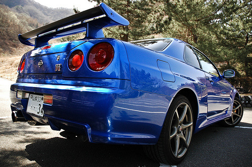 Nissan Skyline GT-R R34 blue 2011