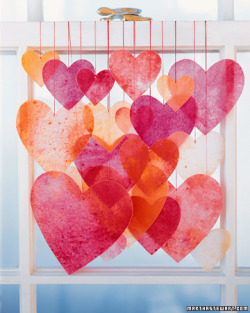    Crayon Hearts DIY on Martha Stewart   