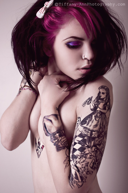 Hot Tattoo Girl With Cinderella Motive