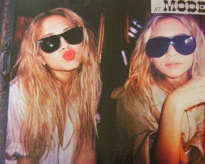 Mary Kate and Ashley Olsen from Vogue Paris I have severe hair envy for 