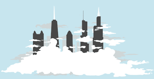 this Chicago skyline graphic