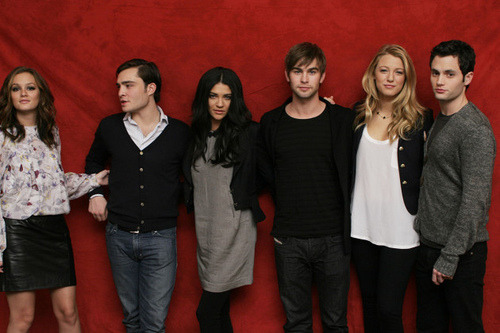 Jessica Szohr Leighton Meester Ed Westwick Chace Crawford Blake Lively 