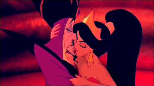 princess jasmine and aladdin kissing. Kiss #10: Jafar and Jasmine