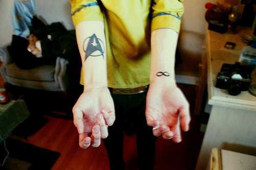 infinity symbol tattoo. AN INFINITY SYMBOL TATTOO