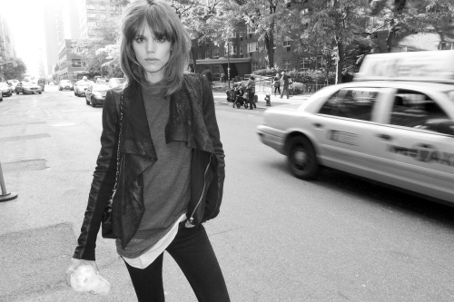 shopaholicdreams:  love her terrysdiary:  Freja on the street in NYC.