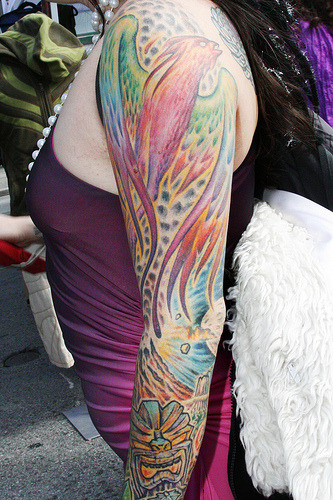 phoenix tattoo sleeve