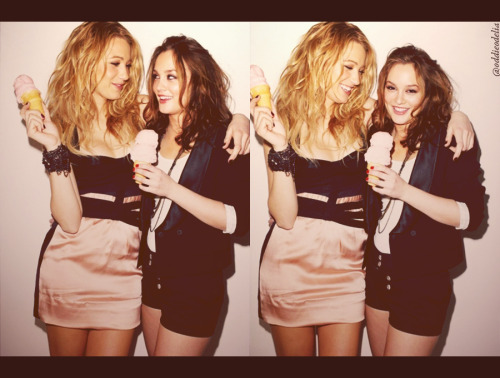 Blake Lively And Leighton Meester Photoshoot. lake lively and leighton