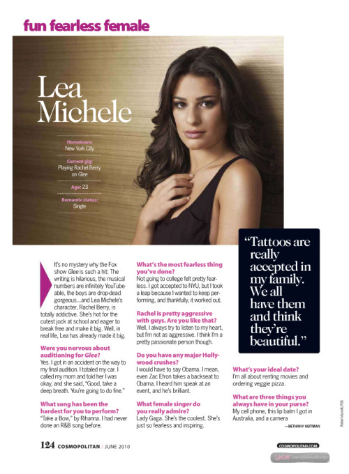 lea michele cosmo pics. Lea Michele Cosmo interview.
