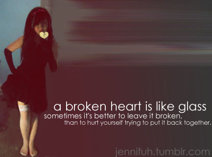 Heart broken girl quotes