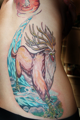 spirit tattoos. Forest Spirit tattoo (from