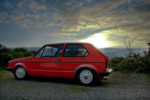 Sun goes down Starring Volkswagen Golf mk1 by Tom Edge Photography 