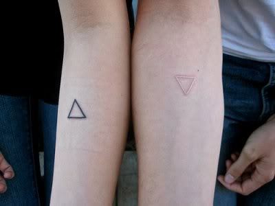 Omg, the triangle is such a good tattoo. It symbolizes perfection.