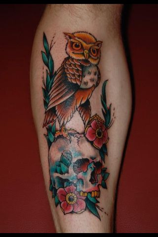 traditional owl tattoo. It#39;s Traditional Tattoo