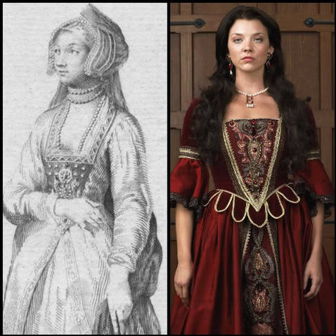 An engraving of Anne Boleyn Natalie Dormer as Anne in The Tudors