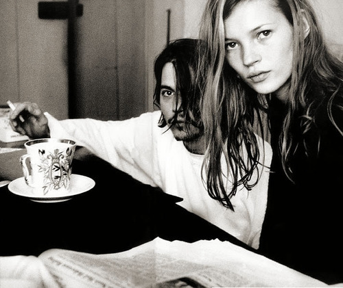 kate moss johnny depp. Johnny Depp and Kate Moss