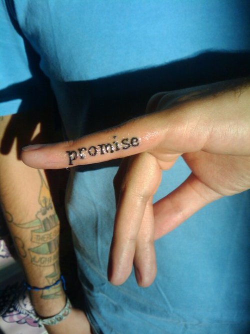 I pinky promise.