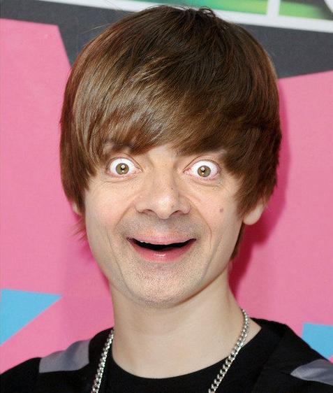 justin bieber photos. JUSTIN BIEBER WITH STEVE BUSCEMI#39;S EYES : funny