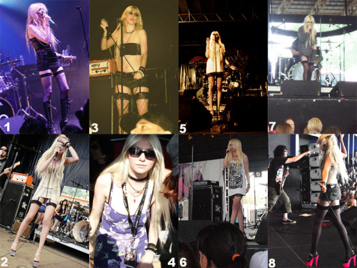 Picture credit to their respective owners. I included #1 since it’s from the Warped Tour Kick-off party. What is your favorite Taylor Warped Tour outfit so far?