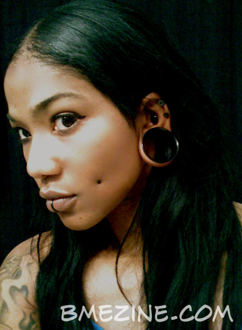 Posted July 23, 2010 at 10:00am in lip piercing cheek piercings stretched 