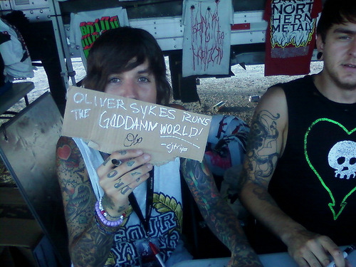 #oli sykes #oliver sykes #bnth #warped tour 2010
