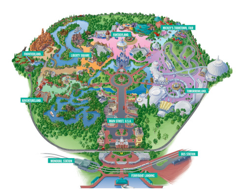 magic kingdom map 2011. Magic Kingdom Park Map