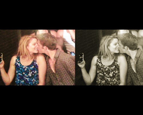 alex pettyfer · # dianna agron · # from: candids · # ~kissing!