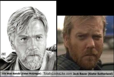 Obi Wan Kenobi (Ewan McGregor) Totally Looks Like Jack Bauer (Kiefer Sutherland)