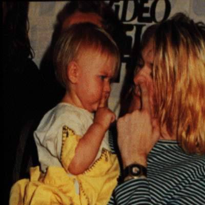 Frances Bean and Kurt Cobain
