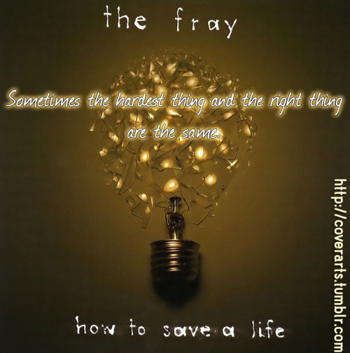 Artist: The Fray Album: How to save a life Song: All At Once