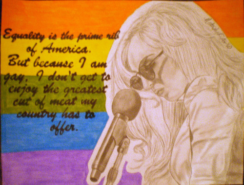 tagged as Lady Gaga drawing