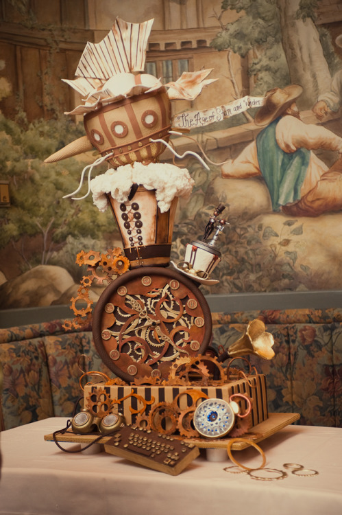 Victorian Steampunk Wedding Cake by the fabulous Rock'n