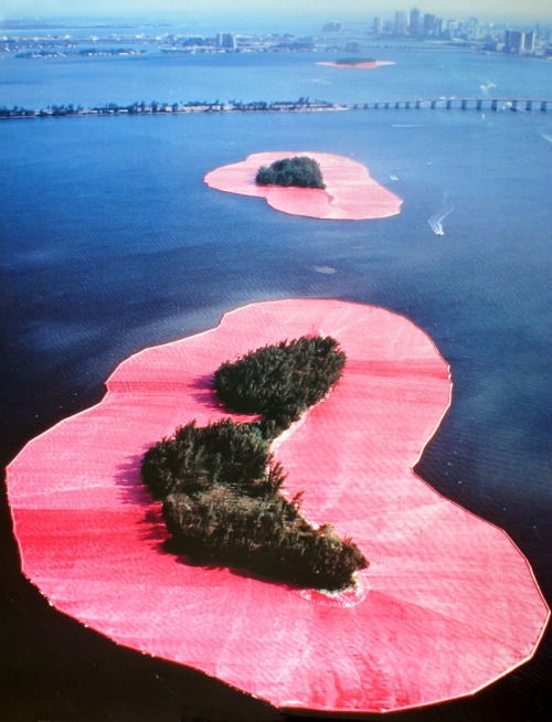 anddouglassays:<br><br>Surrounded Islands <br>Miami, Florida, 1980-83<br>Christo and Jean-Claude <br>