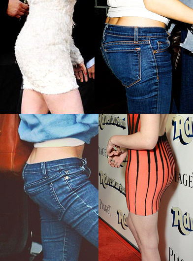  flat ass I don't know what people are talking about Kristen Stewart